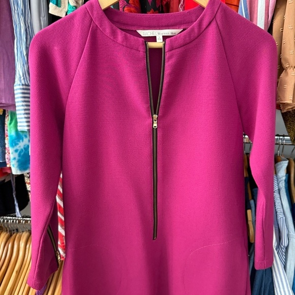 Rachel Roy Zip Front Shift Dress Small - Picture 4 of 8